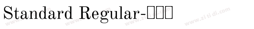 Standard Regular字体转换